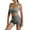 Grey, variant on LIUJUNSHOP Women 2 Piece Workout Sets High Waisted Biker Shorts with Pockets Built in bra Racerback Tank Tops Green L