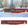 thumbnail image 3 of Fondo de pancarta de Feliz Navidad, decoración colgante exterior para árbol de Navidad 45 cm x 200 cm, 3 of 6