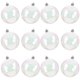 thumbnail image 3 of 12 bolas transparentes decorativas navideñas con burbujas perladas de colores., 3 of 7