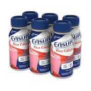 Ensure Plus Calories, Meal Replacement, Complete Balanced Nutrition, Strawberry, 6 x 235 mL