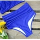 thumbnail image 5 of Traje de baño de dos piezas con cintura alta y volantes para mujer, bikini push up con estampado tropical, 5 of 6