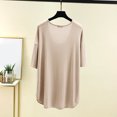 thumbnail image 2 of Mujeres de Verano Tops Suelto Ajuste Casual Color Sólido sin Mangas Cuello en V, Blusa de Moda para el Día Y la Fiesta, 2 of 4