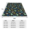 thumbnail image 3 of Honeii Dinosaur Print Fleece Blanket - Throw Blanket for Bed, Sofa, Couch, Camping, and Travel , Microplush Ultra Soft Warm Blanket-50"x40", 3 of 7