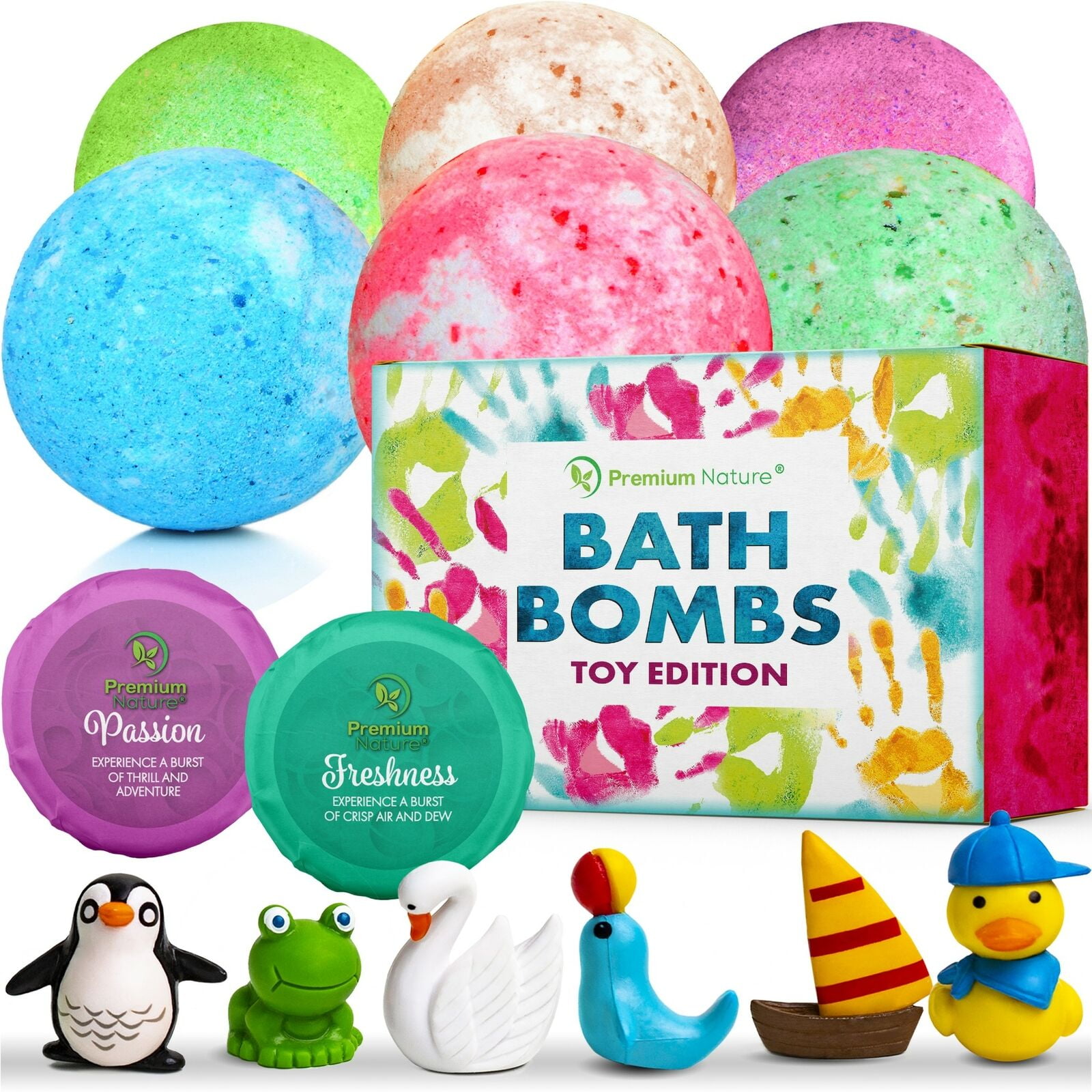 Bath Bombs Kids Gift Set Of 6 Bubble Bath Natural Aromatherapy Surprise