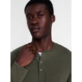 thumbnail image 4 of George Men's Henley Shirt with Long Sleeves, Sizes S-5XB, 4 of 5
