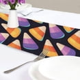 thumbnail image 6 of GZHJMY Halloween Funny Candy Corn Table Runner Seasonal Table Cloth Runner for Kitchen Dining Table Wedding Party Holiday Coffee Dining Home Decor 13 x 70 Inches, 6 of 7
