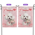 thumbnail image 2 of Happy Valentine's Day Poodle holding flowers Garden Flag 12x18in Double Sided Poodles Dog Lover Gifts Idea Outdoor Decor - 3005, 2 of 5