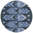 thumbnail image 2 of Addison Rugs Chantille Indoor/Outdoor Transitional Southwest Blue Washable Round Rug, 8' x 8', 2 of 6