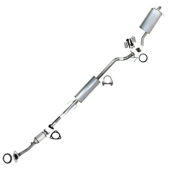 Stainless Steel Exhaust Catalytic, Resonator and Muffler Fits 2012-2014 Honda CR-V 2.4L - Direct Fit