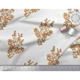thumbnail image 3 of Soimoi Cotton Voile Fabric Leaves & Floral Block Printed Fabric 1 Yard 56 Inch Wide, 3 of 3