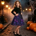 thumbnail image 6 of Piuwrlz Kids Cos Perform Dresses for Girls Halloween Party Dress Purple Size 9 Years, 6 of 9