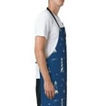 thumbnail image 3 of Honeii Lighthouses and Anchors Print Waterproof Apron, Adjustable Kitchen Apron with Pockets,for Gardening, Dishwashing, Meat Processing, Car Washing, and Pet Grooming, 3 of 8