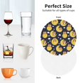 thumbnail image 6 of Vsdgher Moon Bear Leather Coasters for Drinks, Durable Drink Coasters 4 Set for Tabletop Protection, Luxurious Home Décor and Housewarming Gift ( {designName})Round Shape, 6 of 6