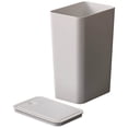 thumbnail image 2 of Shisuyan Small Trash Can with Lid Bathroom Kitchen Waste Basket Office Plastic Trash Can, 2 of 9