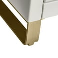 thumbnail image 7 of MoDRN Glam 3 Drawer Dresser, Bianca White with Satin Brass, 7 of 7