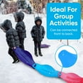 thumbnail image 4 of Superio Connectable Snow Sled, Purple (2 Pack), 4 of 5