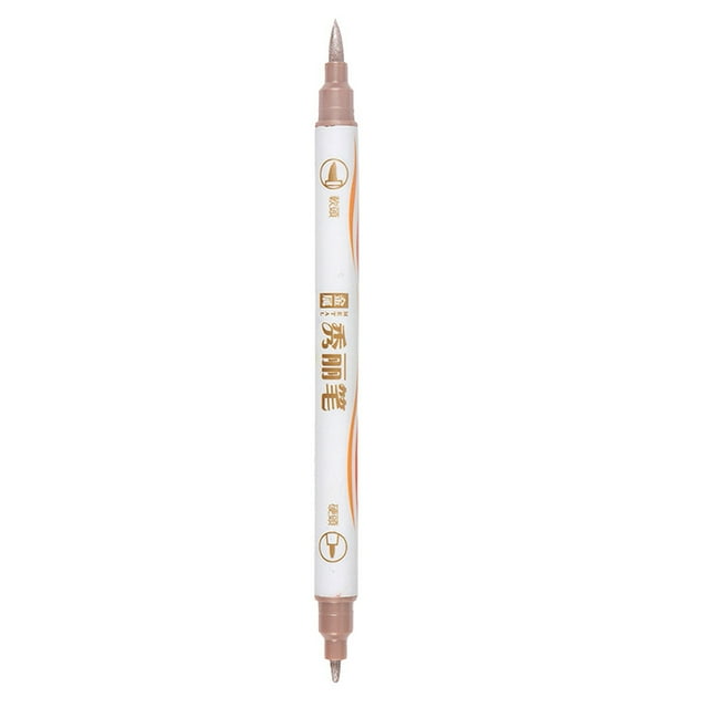 Binwennn Calligraphy Set for Beginners Colorful Pen With Double Head 10ml Metal Pearlescent Soft Pen Art Painting Pigment Pen Student Colored Line Drawing Handdrawn Curtain Pen
