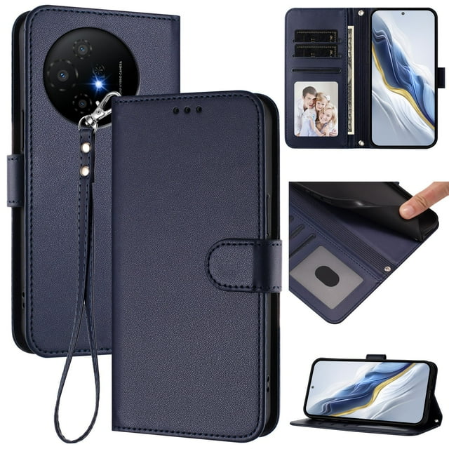 GANGXUN Wallet Case for TCL 50 XL NxtPaper – Magnetic Closure, RFID Blocking, Wrist Strap, Wireless Charging Compatible