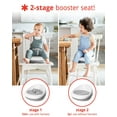 thumbnail image 3 of Skip Hop Booster Seat for Dining Table, Sleek Seat Booster, Grey/White, 3 of 11
