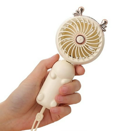 

Household Hotel Desktop Fan Handheld Mini Fans Living Room Plastic Rechargeable Cooler Traveling Fishing Outdoor Supplies White Type 1