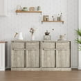 thumbnail image 2 of Sideboard Buffet Cabinet with 2 Drawers – 31.5" Large Coffee Cabinet, Modern Storage Table for Kitchen, Dining Room, Living Room – Grey with 2 Doors & 2 Drawers, 2 of 7