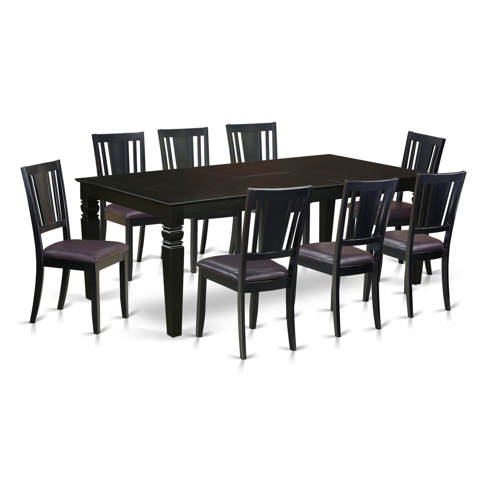 East West Furniture Logan 9 Piece Scotch Art Dining Table Set