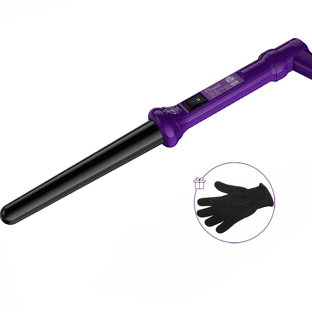 Ovonni Ionic Curling Wand, 1925mm Dual Voltage Ceramic Tourmaline