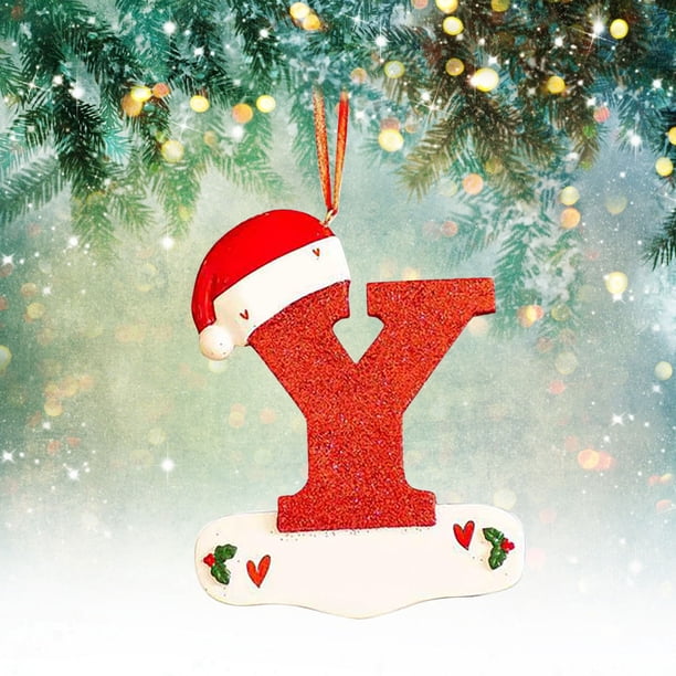 Navidad Little Red Hat Carta Colgante DIY Escribible Nombre 26 Carta Colgante Wmkox8yii gf6269