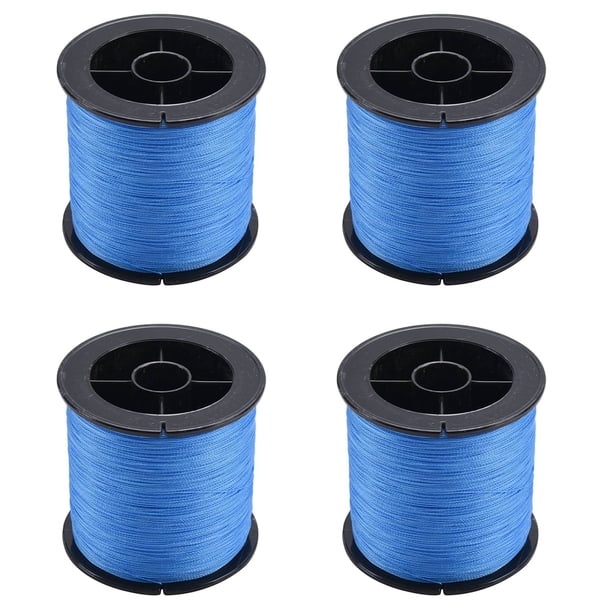 4X 500 M 30 LB 0.26mm de Pesca 4 Hebras Trenzadas de PE de Fuerza Azul