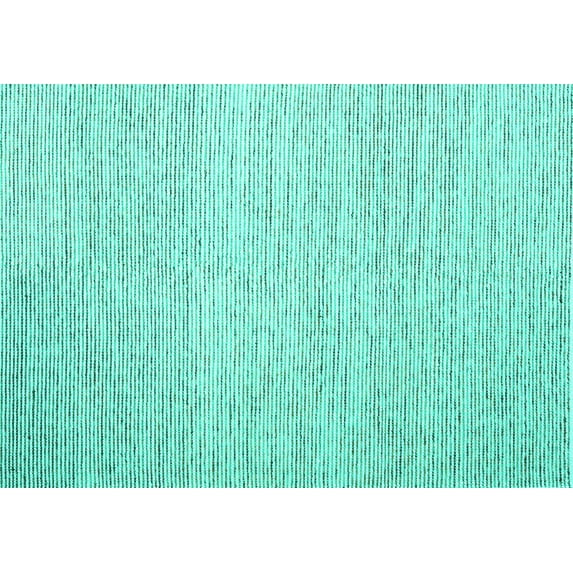 Ahgly Company Machine Washable Indoor Rectangle Abstract Turquoise Blue Contemporary Area Rugs, 4' x 6'