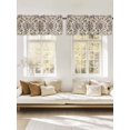 thumbnail image 2 of Vintage Floral Valances for Window 2 Pack, Traditional Ethnic Flowers Vine Leaf Window Valance Curtains for Kitchen, Rod Pocket Short Curtains for Bathroom Bedroom Decor, 42" x 12", 2 of 9