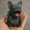 thumbnail image 2 of Cute Mini Dog Monster Figurine – 3 Inch Resin Collectible Decor, 2 of 6