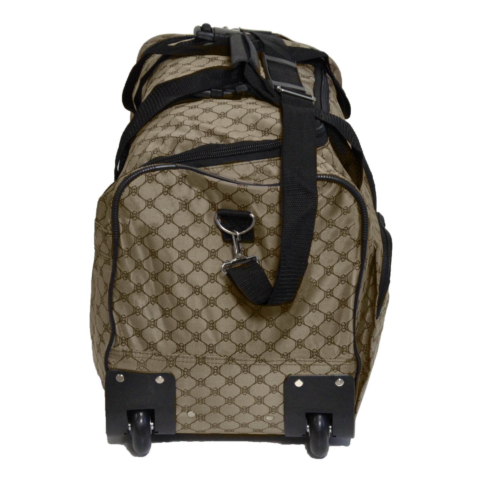 American Hipack Deluxe 22-inch Carry-On Rolling Duffle Bag - Dark Brown