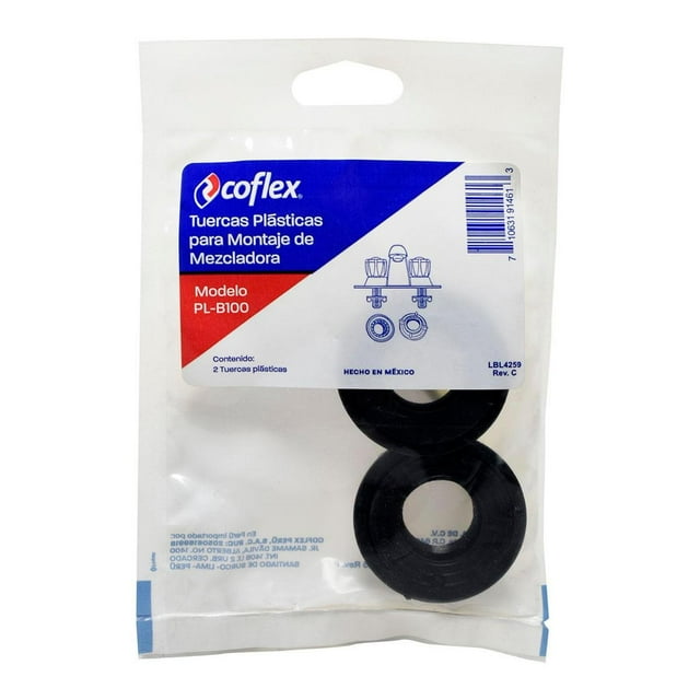 Pack De 2 Tuerca Para Mezcladora Coflex Plástico Abs 4.5 Cm