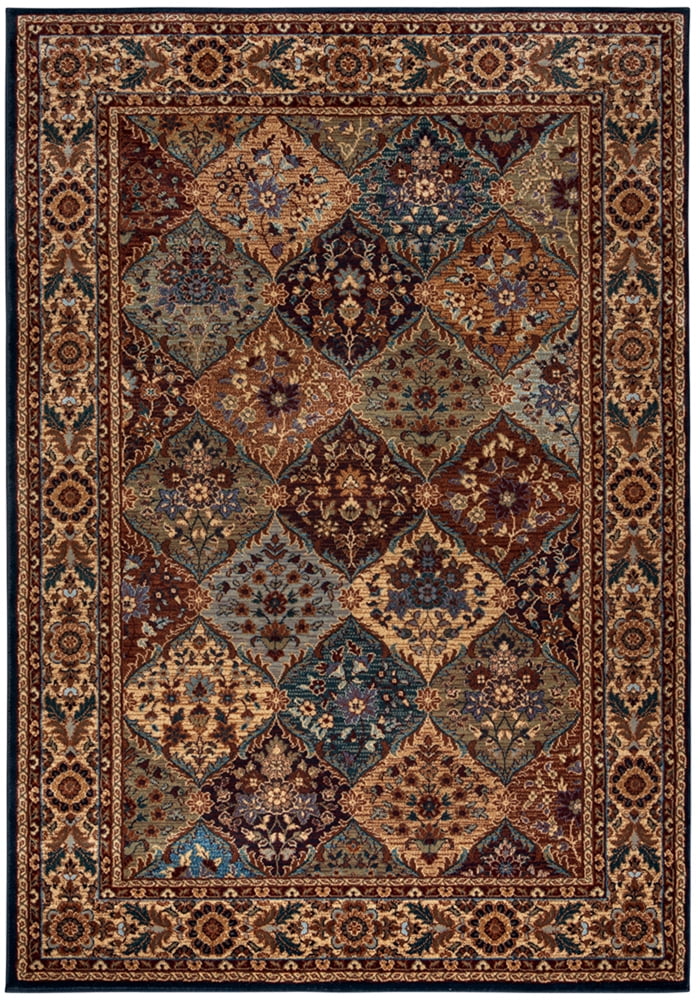 Rizzy Rugs Bellevue Area Rug BV3199 Khaki Diamonds Petals