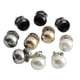 thumbnail image 3 of Botones Perlas de imitación cuentas redondas de decoración de metal sin costura para ropa Suéter de abrigo anti-exposición 10 Piezas seitruly HA7571-12B, 3 of 6