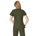 thumbnail image 2 of koi Classics Women's Katelyn Wrap Solid Scrub Top, 2 of 3