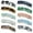 (10 pcs) Multicolor, variant on ZYNERY 10 Pieces French Elegant Rectangle Hair Barrettes for Women Girls, Acrylic Tortoise Shell Hair Clips for Thick Hair - Automatic Hairpins with Marble Print
