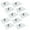 7mm, variant on Cheers US 10Pcs Adhesive Wall Mount Screw Hooks , No-Trace Sticker Screw Hanging Nails for Bathroom Kitchen Shower Room