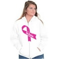 thumbnail image 3 of Breast Cancer Awareness Believe Zip Hoodie Sweatshirt Women Brisco Brands S, 3 of 6