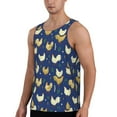 thumbnail image 2 of Salouo Funny Chicken for Men's Tank Tops,Sleeveless Muscle Shirts for Men Quick Dry Workout Tank Top Gym Muscle Tee Fitness Bodybuilding Sleeveless T Shirt-Medium, 2 of 7