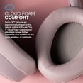 thumbnail image 4 of JLab JBuds Lux ANC Wireless Headphones, Mauve, Hybrid Active Noise Cancelling, Customizable Sound, Spatial Audio Compatible, Premium Over-Ear Bluetooth Headset, 4 of 5
