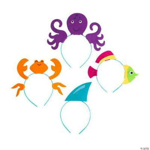 Under the Sea Headbands, Birthday, Apparel Accessories, 12 Pieces