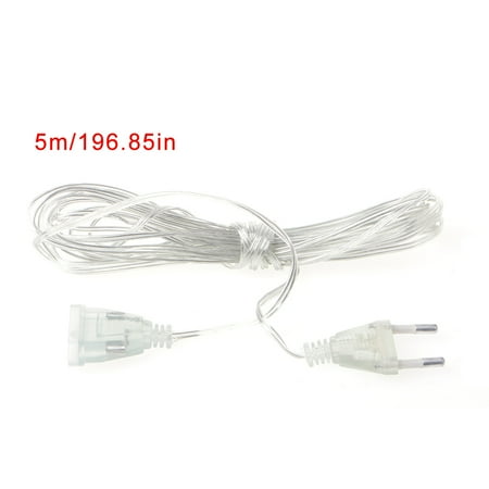 

100W EU Plug Male To Female Power Supply AC Adapter Extension Cable Cord 5 for m