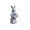 Gray B, variant on Solar Energy Rabbit Shaped Outdoor Lighting Ornament, Exquisite Vivid Animal Modeling, Soft Glow Decorative Light for Garden Lawn Scenic Area and Yard Night View Beautification