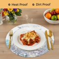 thumbnail image 4 of Turtle Coastal Round 13 Inch Placemats Set of 4, Nautical Summer Beach Coral Jellyfish Shell HeatResistant Non Slip Place Mats for Dining Table, Wipeable Braided Kitchen Table Mats for Housewarming, 4 of 9