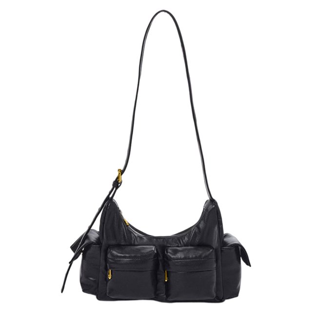 Bolsos cruzados con solapa de cuero PU, bolso de hombro para mujer con personalidad, bolsos de verano de lujo