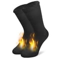 thumbnail image 3 of JSPA Men Crew Warmest Thermal Trapping Socks for Cold Weather,Black,1 Pack,Large, 3 of 6