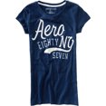 thumbnail image 1 of Aeropostale Aero New York playera gráfica para mujer, azul, extragrande, 1 of 1