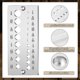 thumbnail image 5 of Placa de pasador de acero para máquina de hacer varillas de pasador de madera Placa de pasador con 19 orificios de 1/8 de pulgada a 5/8 de pulgada para trabajar la madera, 5 of 6